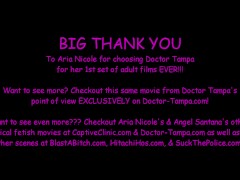 Doctor Tampa Examines Sisters Aria Nicole & Angel Santana Side By Side For Their 1st Gyno Exam EVER!