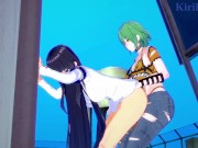 Preview 5 of Ikaruga and Hikage have intense futanari sex on a deserted rooftop. - Senran Kagura Hentai