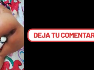 Me encanta masturbarme conmi bara vibradora mientras mi esposo usa_mi culo
