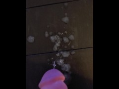 OMG! Watch as my big white cock explodes a HUGE load of cum as I moan!