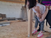 Preview 6 of hot wife fucks with a stranger at a construction site
