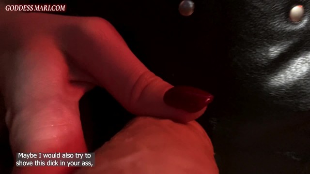 Отсасывай мой член и дрочи. Strap-on JOI