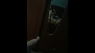 Beautiful teen fingering his pussy and moaning