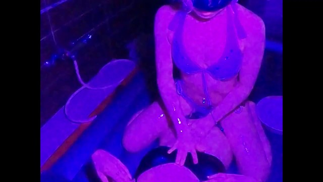 Japanses sex establishment play sexual activity (at a brothel) involving body lotion and an air matt