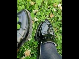 Transvestite White Clover, Plants, Weeds, Loafers, Flowers, Leather Shoes, Stomping, Crush Fetish, J