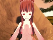 Preview 2 of YOU GO ON A DATE WITH HOLO HENTAI SPICE AND WOLF