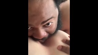 Eating my gf ass from the back