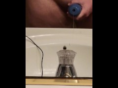 Solo male masturbation with Cake stroker. Cumshot at the end!