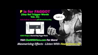 ASMR Erotic Whispers Audio Binaural Sound Mesmerizing Mind Fuck Sissy Training F Is For Faggot