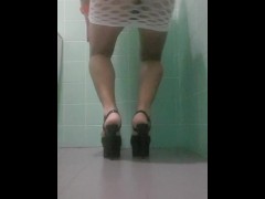 First time trying Sissy dress and heels 