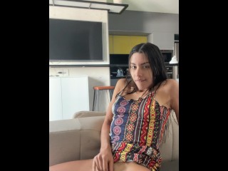 Te calienta verme Masturbándome con este Vestido puesto? - Orgasmo Real