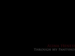 Video Alina Henessy Ripped Sheer Pantyhose Masturbation