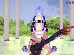 Kaguya Nanbu and Suzuka-Hime have intense futanari sex - SRW OG Saga: Endless Frontier Hentai