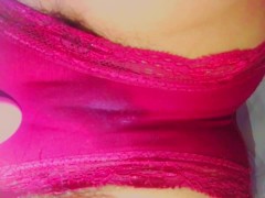 顔の上に跨る変態彼女♡濡れやすい素人のオナニーを真下から個人撮影♡マン汁垂れ流しでパンツがグチョグチョ