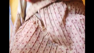 The sound of wet even on top of panties. Japanese amateur masturbates secretly [homemade]
