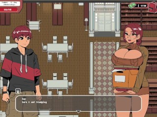 Spooky Milk Lernte Ein Mädchen in Der Bibliothek Kennen Und half Ihr Beim Lernen