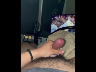 GUY CUMS HARD!