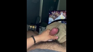 GUY CUMS HARD!