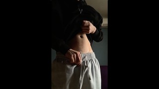 Jerks Off His Monster Cock And Cums A Lot Uncut Dick And Thick Cums