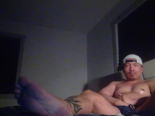 Oiled up and Jerking Off!!!