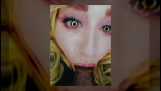 Hott Blonde Next Door will versuchen, an deinem großen, schwarzen, saftigen Schwanz zu lutschen