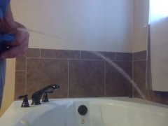 Pissing in Bathtub