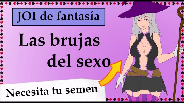 JOI con una bruja. Tu ama necesita semen.