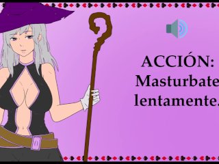 JOI con una bruja. Tu ama necesita semen.