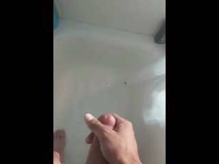 vertical video, solo male, stroking huge cock, masturbation