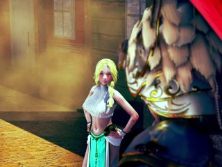 female knight_lose to monster ork - episode.31