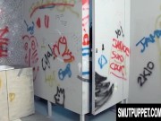 Preview 1 of Porn UK - British Slut Elicia Solis Gets Dicked in Public Bathroom