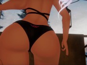 Preview 3 of Catgirl Girlfriend Makes a Video For You While on Vacation (JOI)