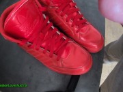 Preview 5 of Cumshot on Red Adidas Hardcourt