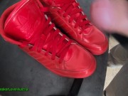 Preview 6 of Cumshot on Red Adidas Hardcourt