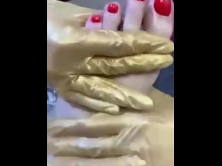 amateur, foot, vertical video, pedicure