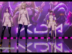 [MMD] LAYSHA - Chocolate Cream Hot Striptease Ahri Akali Kaisa Evelynn KDA League of Legends