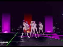 [MMD] CHUNG HA - Snapping Hot Naked Kpop Dance Ahri Akali Kaisa Evelynn Seraphine KDA 4K 60FPS