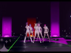 [MMD] CHUNG HA - Snapping Hot Striptease Ahri Akali Kaisa Evelynn Seraphine KDA 4K 60FPS
