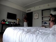 Preview 2 of Steven Rise & SugarBooty - Cheating Wife fucks in hotel room!