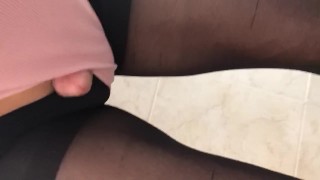 Fucking the cum out of my clit 