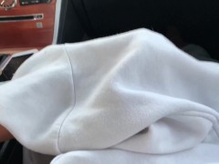 Step mom jerks me off on way home from school / Watch me CUM in Stepmom's HAND