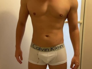 【個人撮影】Japanese pee /underwear Calvin Klein/ 寝起き下着の放尿