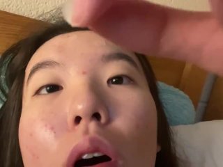 solo female, asian, parody, college