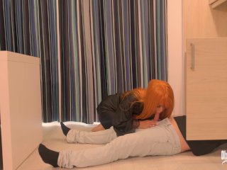 Hot Redhead_Babe Gets Her Tight Pussy Fucked Deep_By Plumber