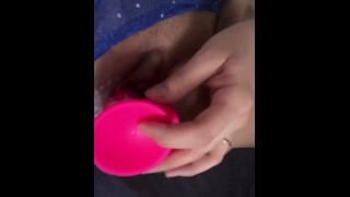 Creme no meu vibrador Pink 