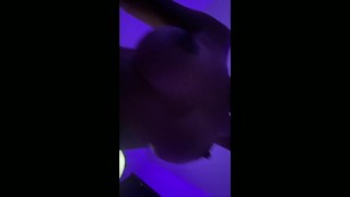 First Sex Tape Big Booty Lightskin with Big Tits Riding Dick