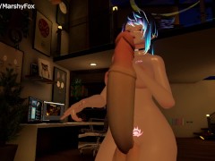 Futa growth while stroking - Screenshot 9 of 16 - Vrchat