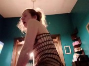 Preview 4 of Horny milf getting fucked in fishnet bodysuit