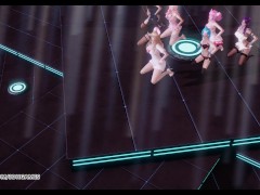 [MMD] Brown Eyed Girls - Abracadabra Hot Kpop Dance Ahri Akali Kaisa Lux Jinx Caitlyn 4K 60FPS