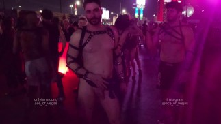Dancing naked in public